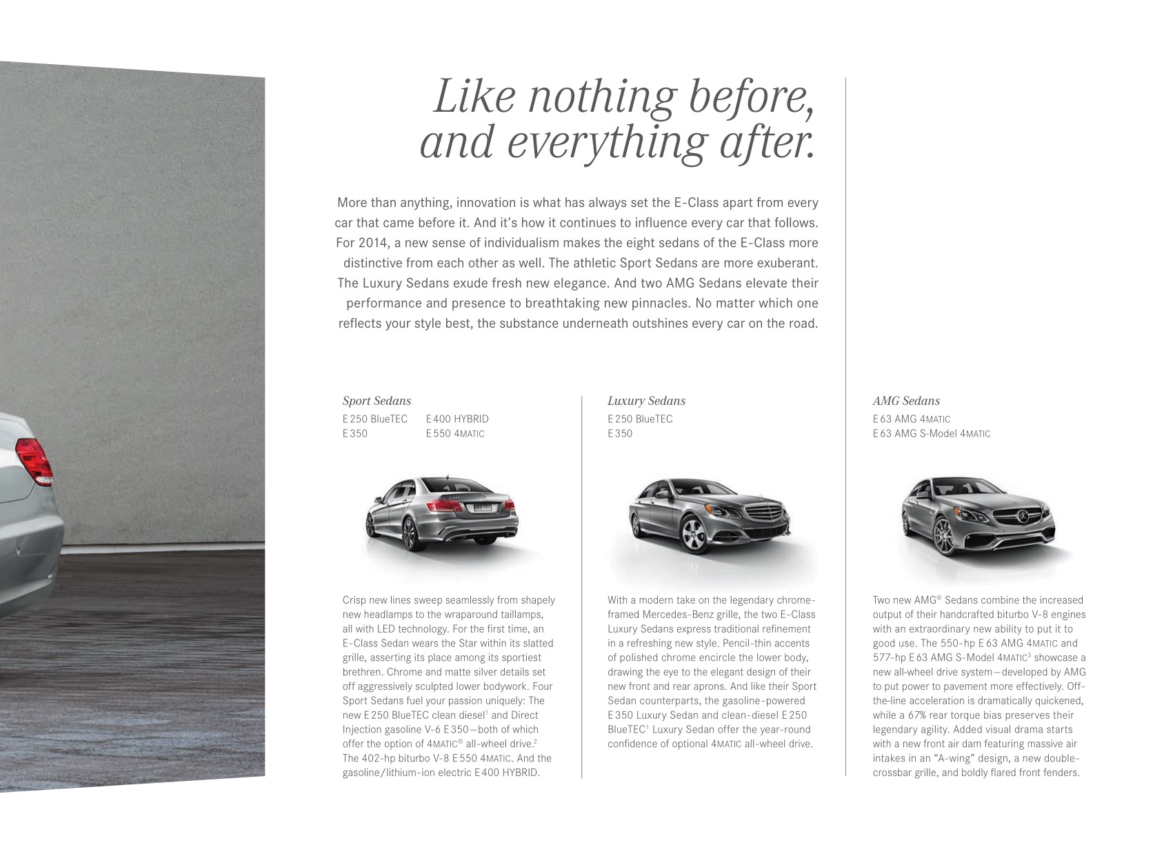 2014 Mercedes-Benz E-Class Brochure Page 8